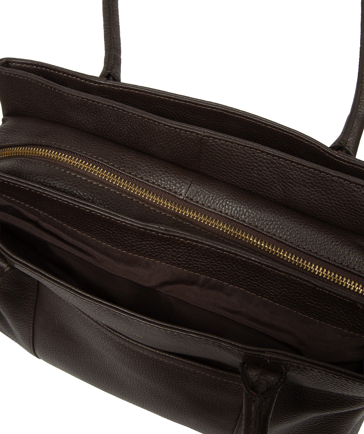 'Manon' Espresso Leather Handbag