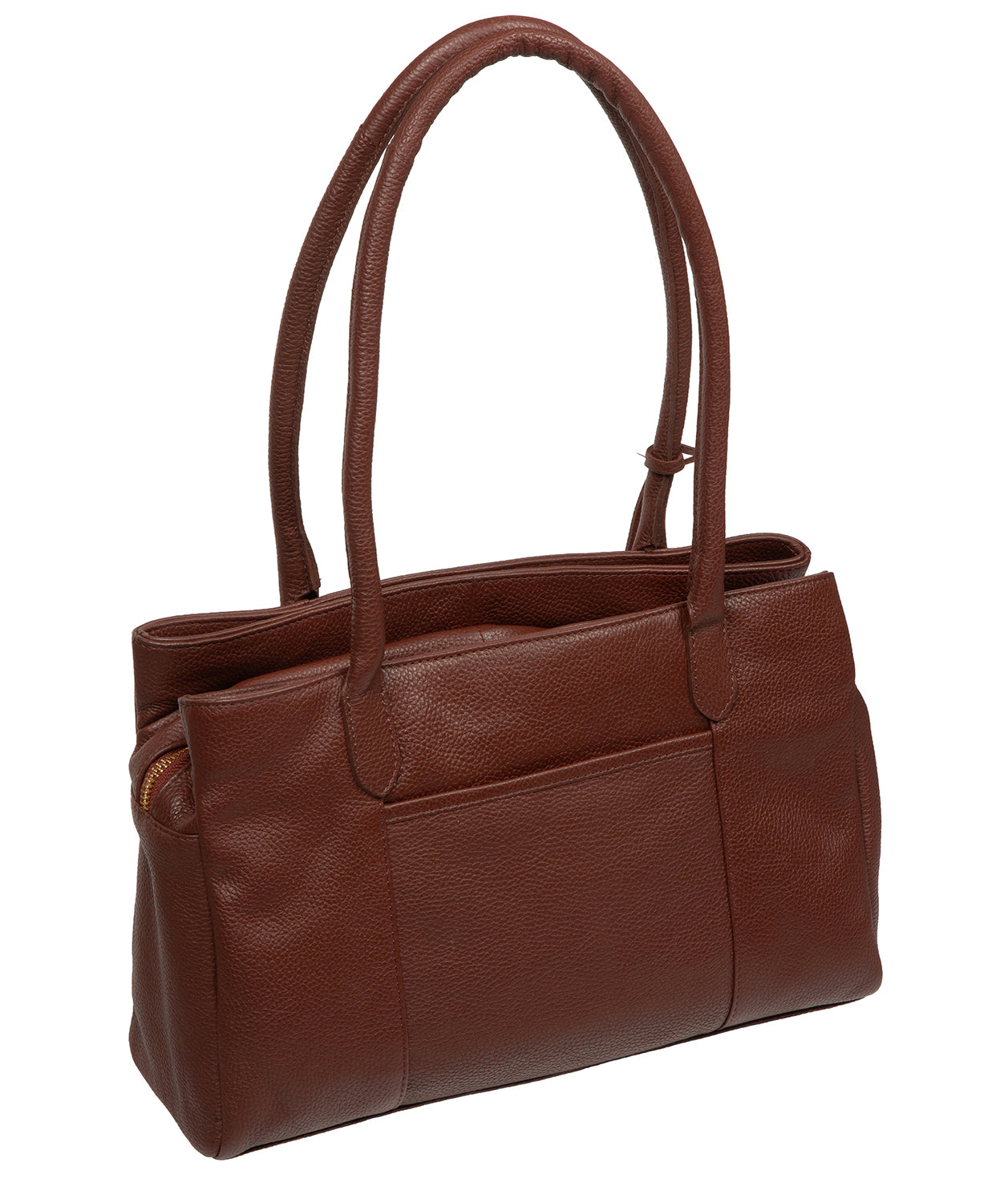 'Manon' Rich Chestnut Leather Handbag