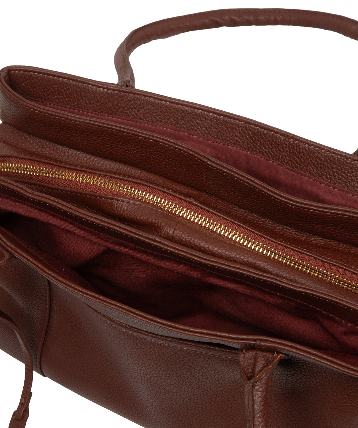 'Manon' Rich Chestnut Leather Handbag