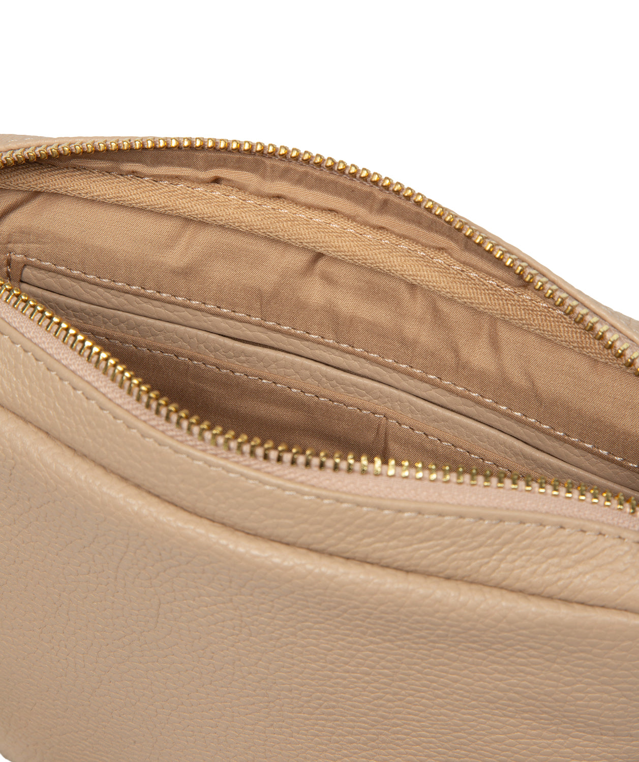 'Remi' Latte Leather Cross Body Bag