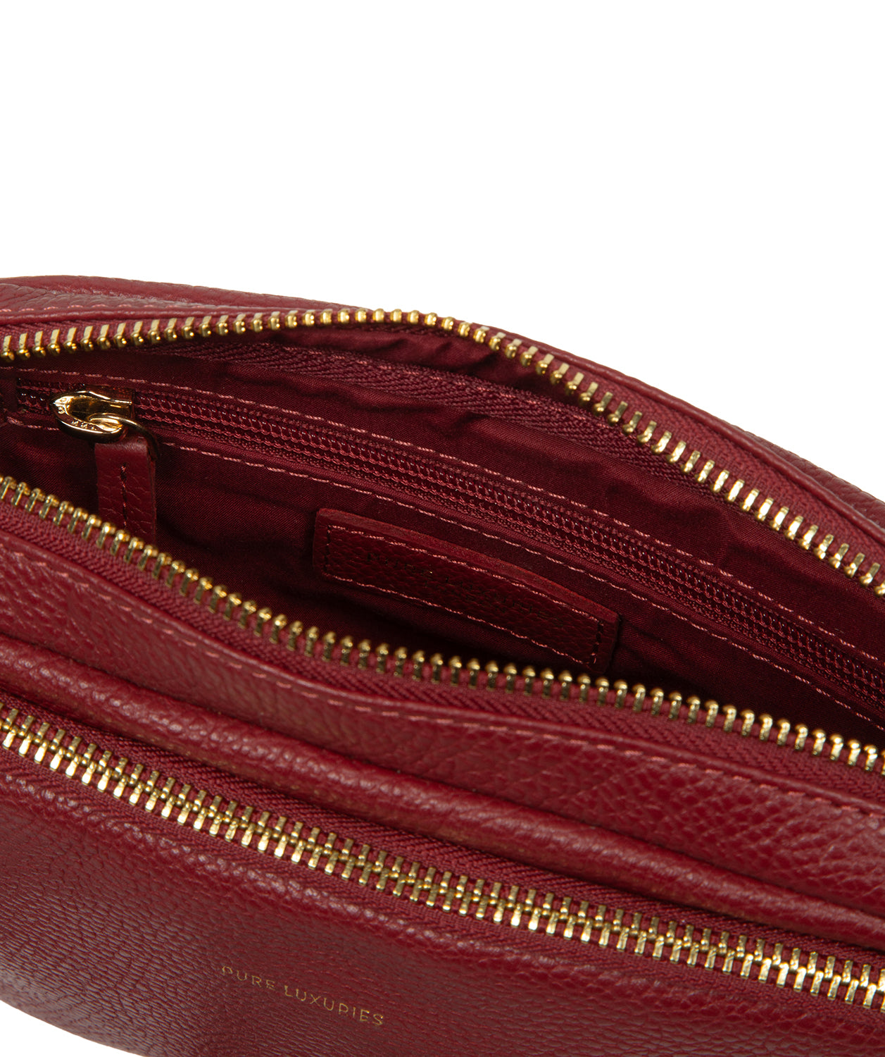 'Remi' Red Leather Cross Body Bag