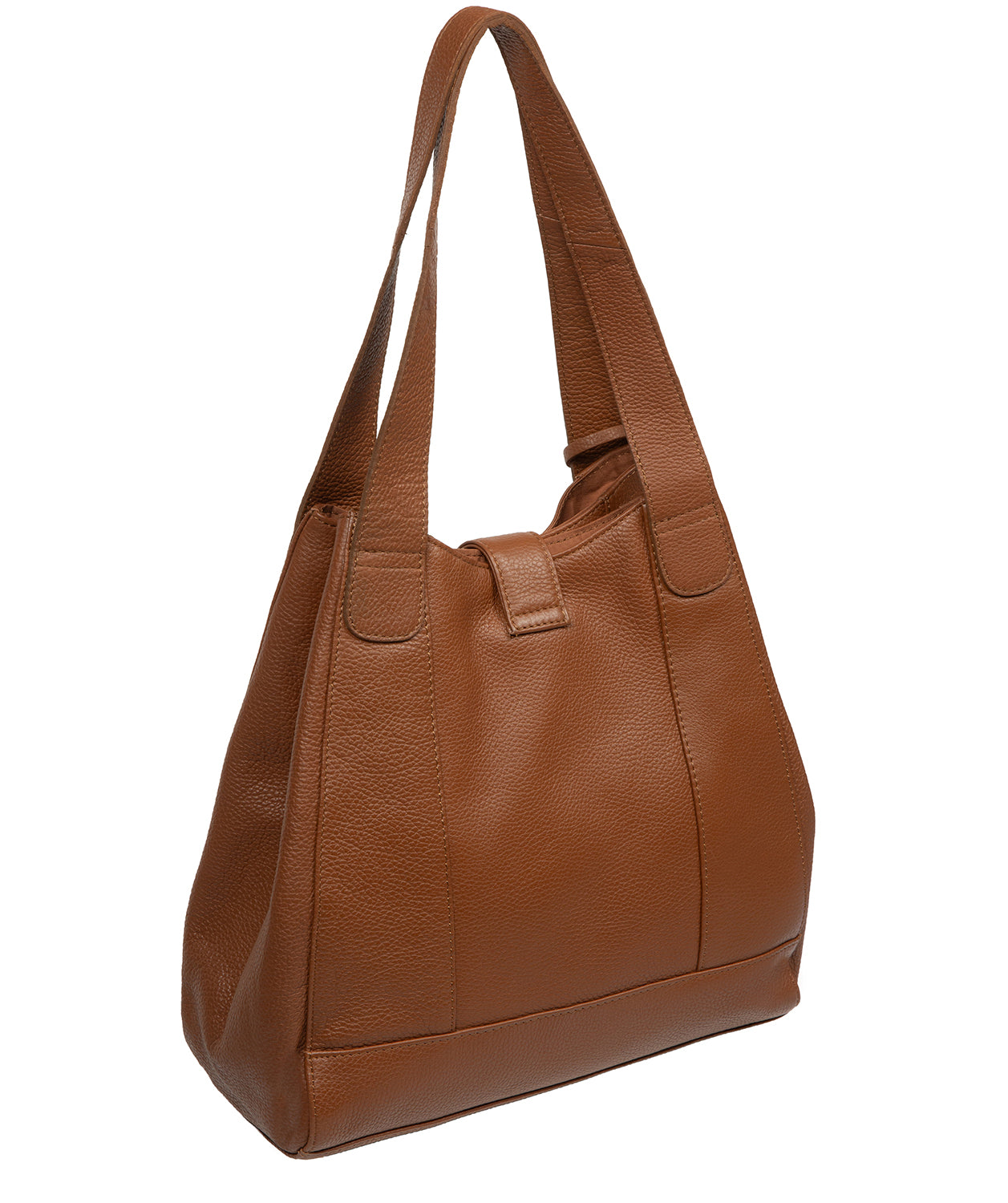 'Nicole' Tan Leather Handbag