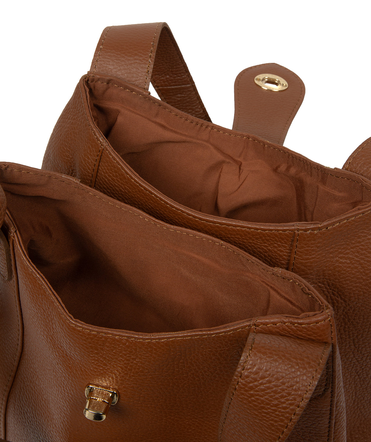 'Nicole' Tan Leather Handbag
