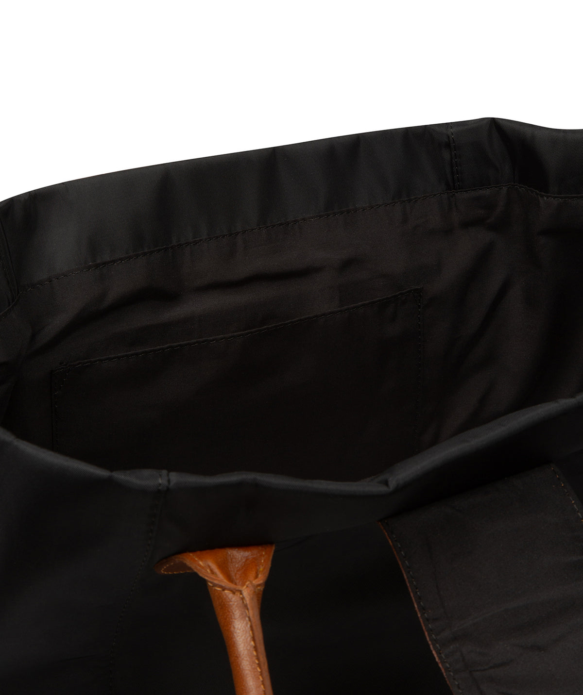Structured tote bag rear view