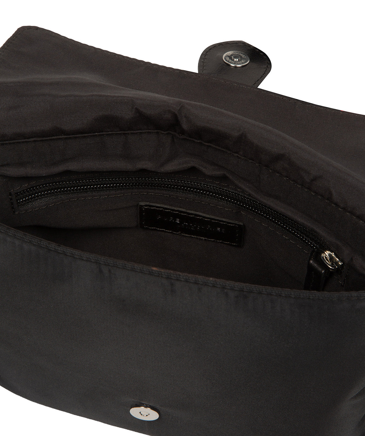 'Alizee' Black Canvas & Leather Cross Body Bag