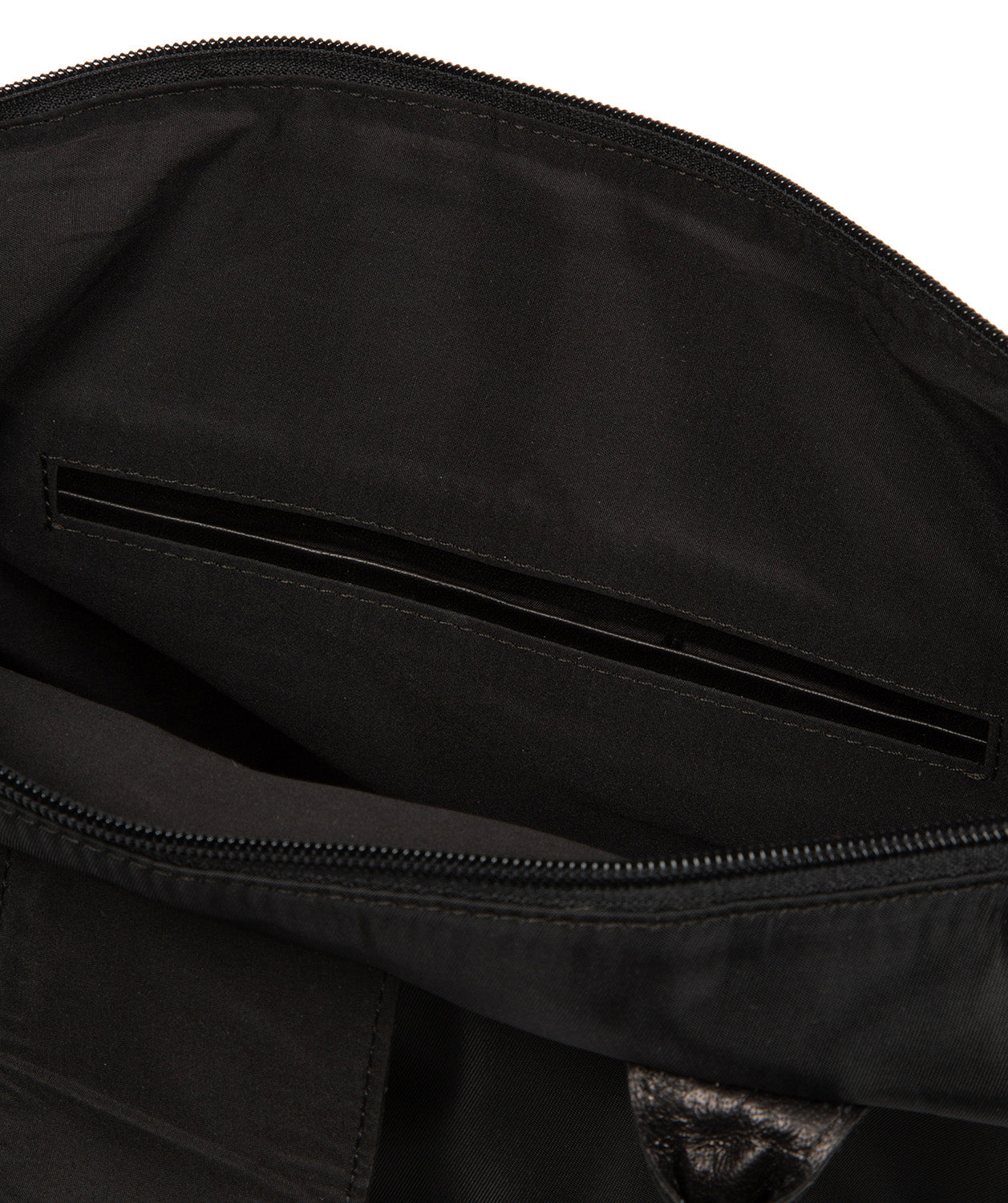 'Josette' Black Canvas & Leather Tote Bag