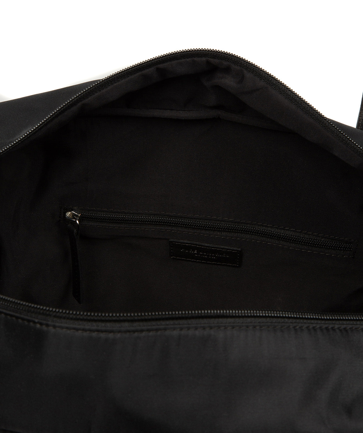 'Skye' Black Canvas & Leather Cabin Bag