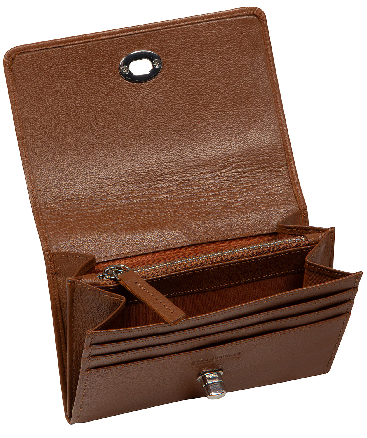 'Amber' Tan Leather Purse