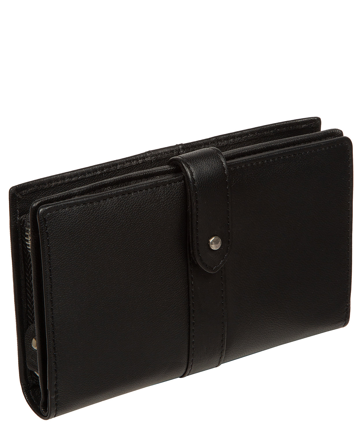 'Jade' Black Leather Purse