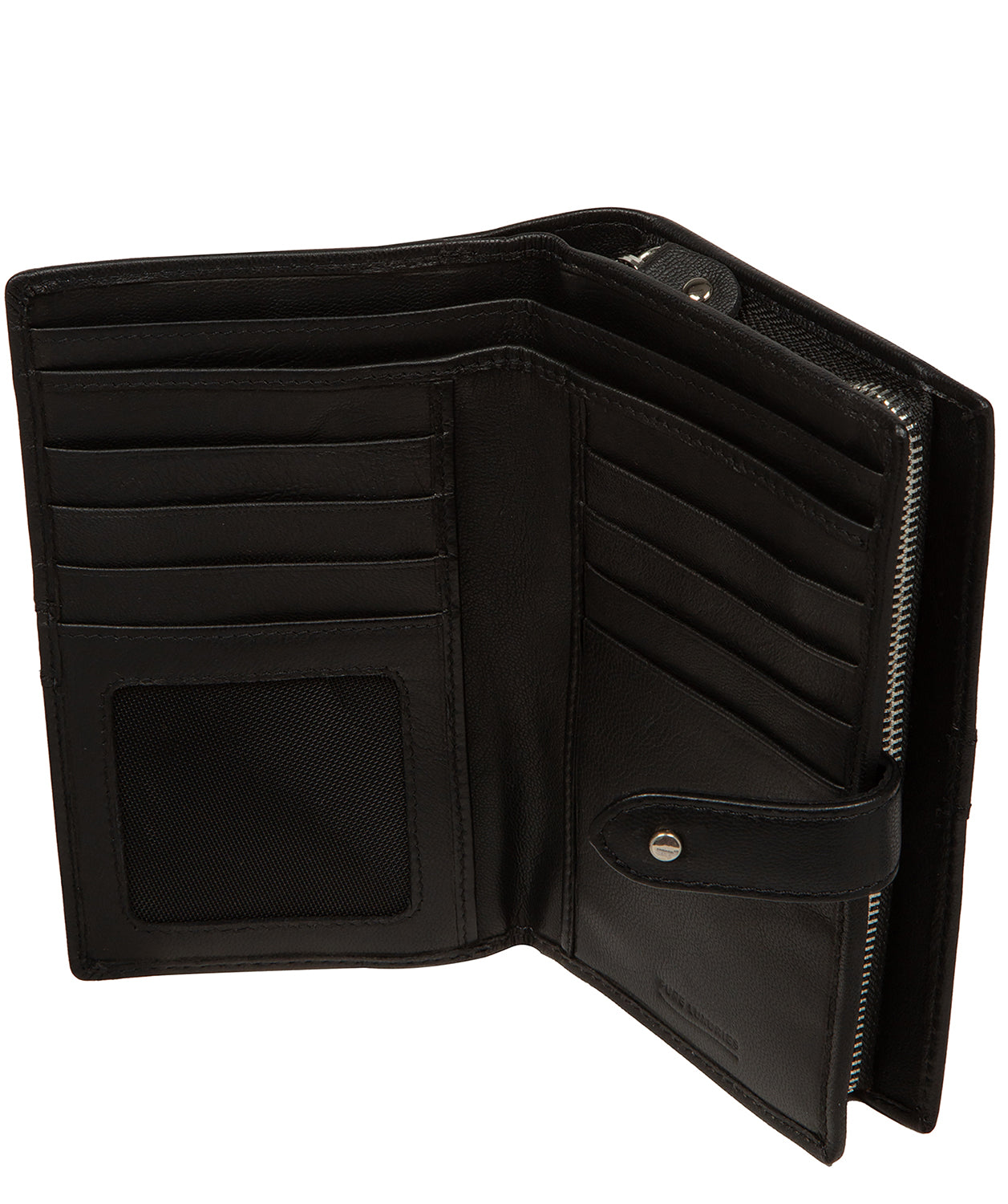 'Jade' Black Leather Purse