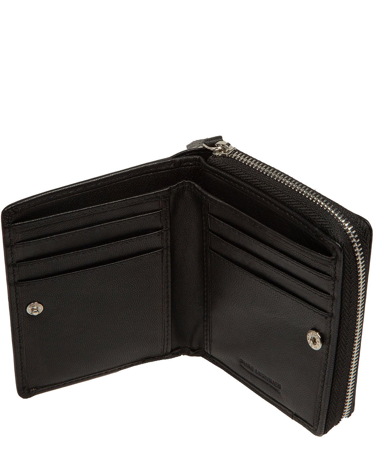 'Leah' Black Leather Purse