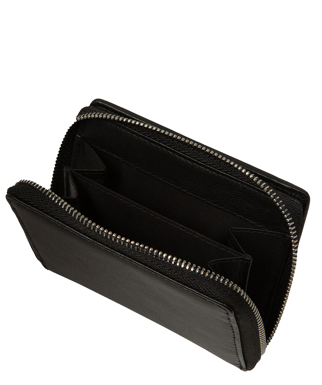 'Leah' Black Leather Purse