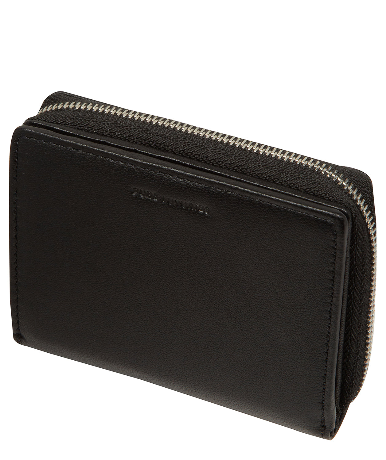 'Leah' Black Leather Purse