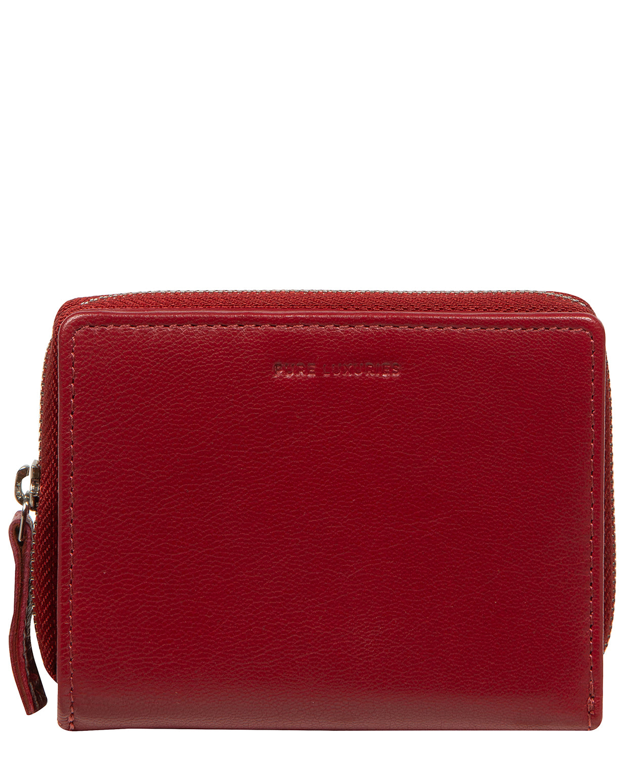 'Leah' Red Leather Purse