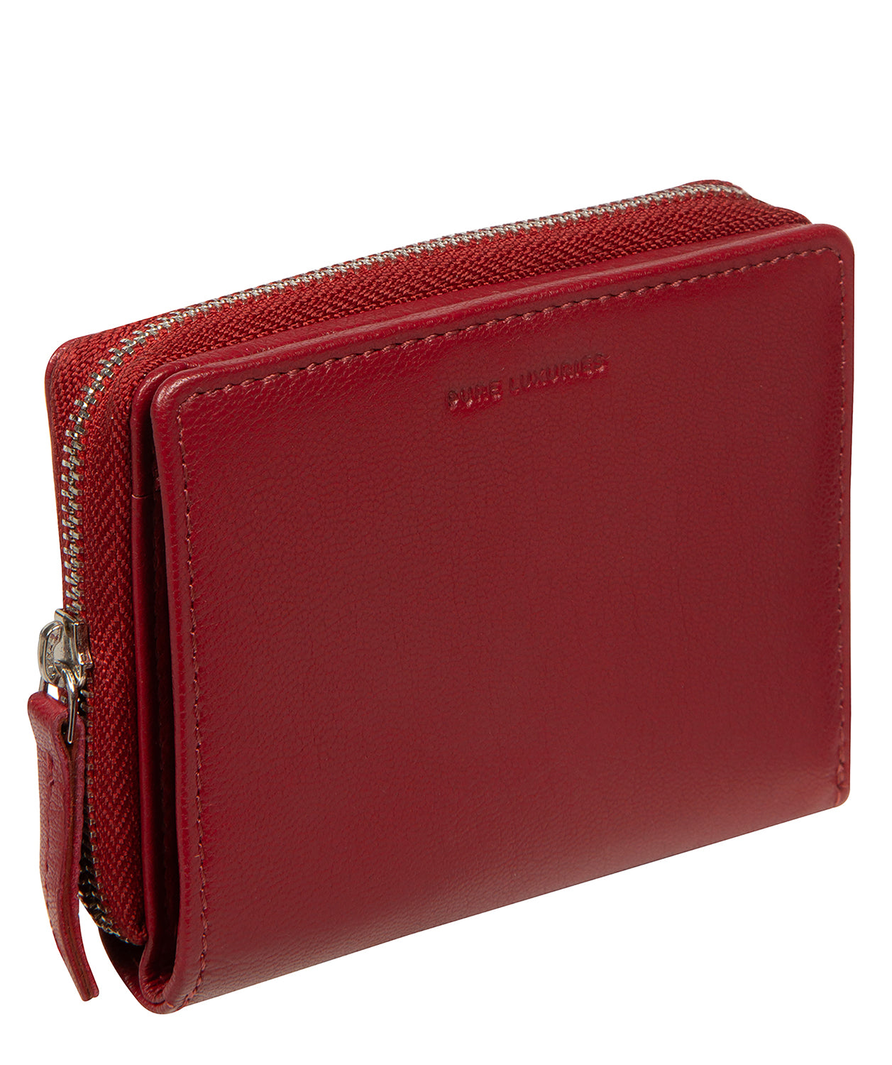 'Leah' Red Leather Purse