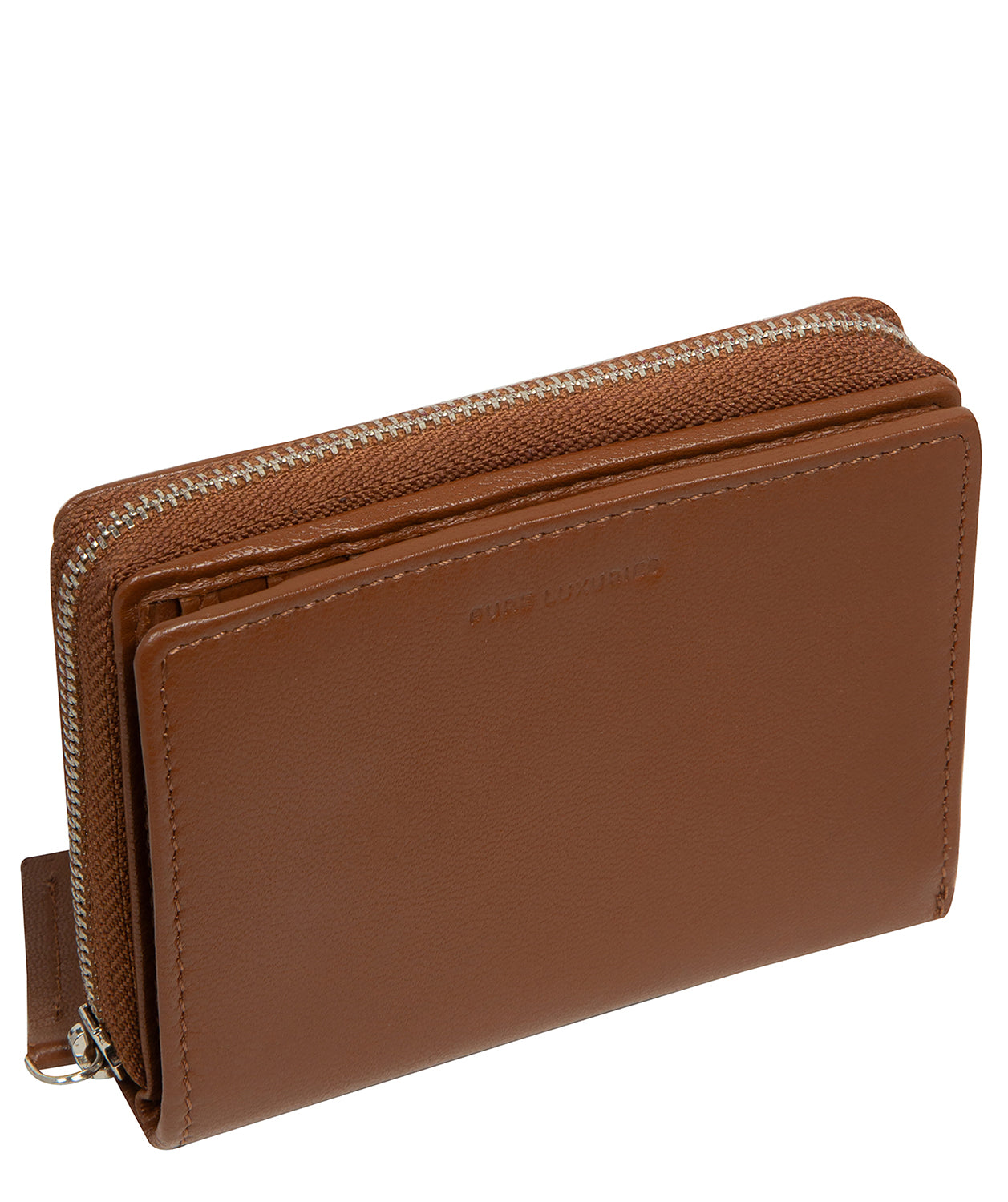 'Leah' Tan Leather Purse