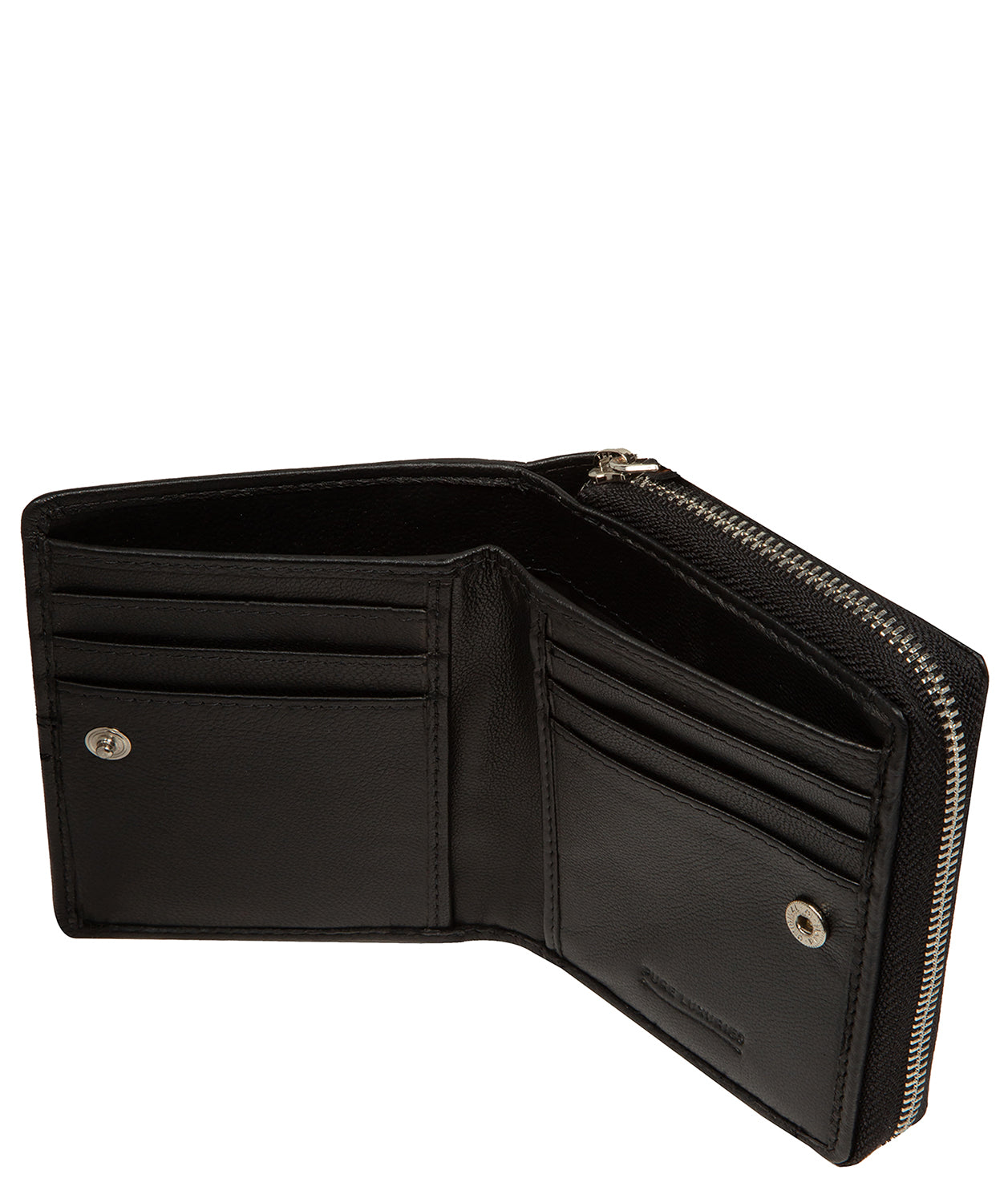 'Lena' Black Leather Purse