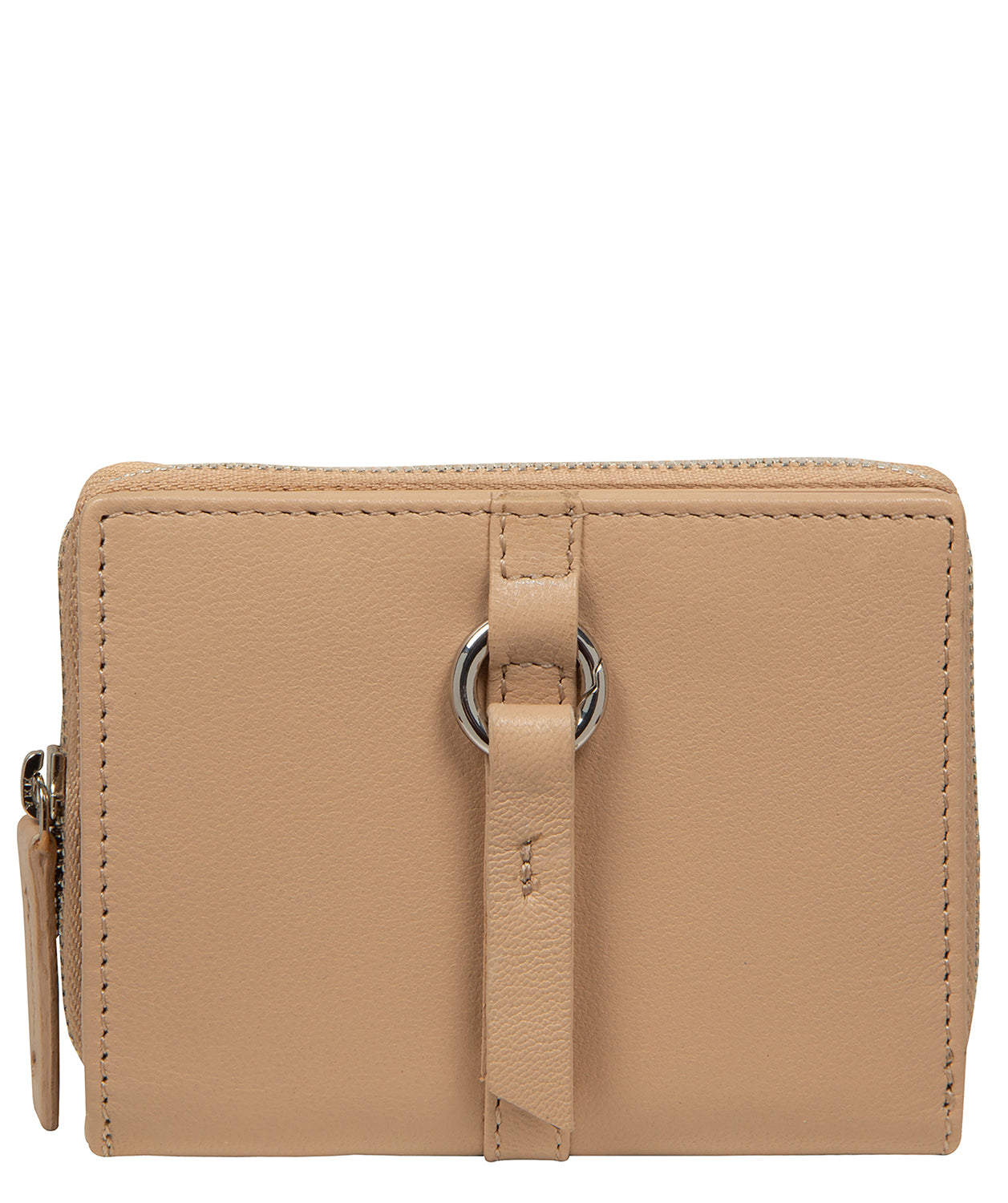 'Lena' Latte Leather Purse