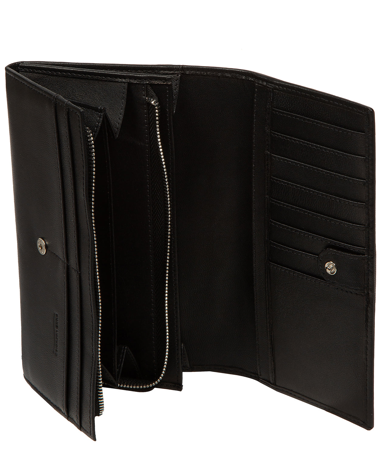 'Mia' Black Leather Purse