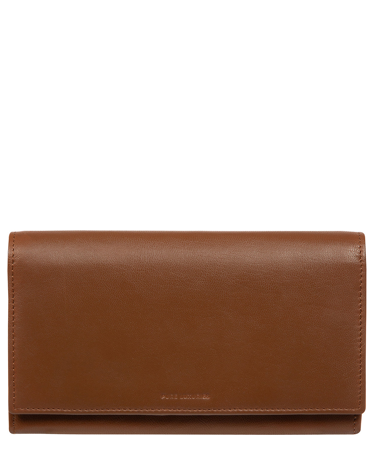 'Mia' Tan Leather Purse