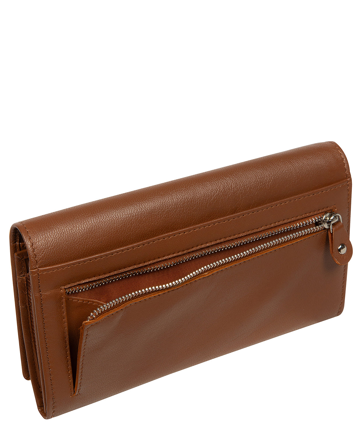 'Mia' Tan Leather Purse
