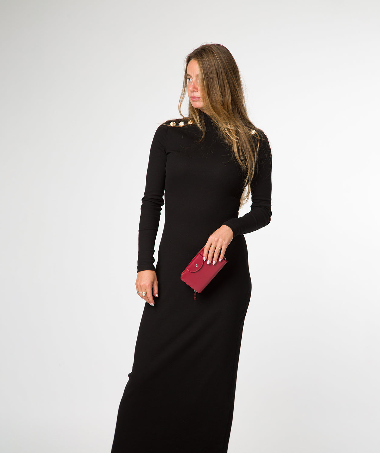 'Tara' Red Leather Purse