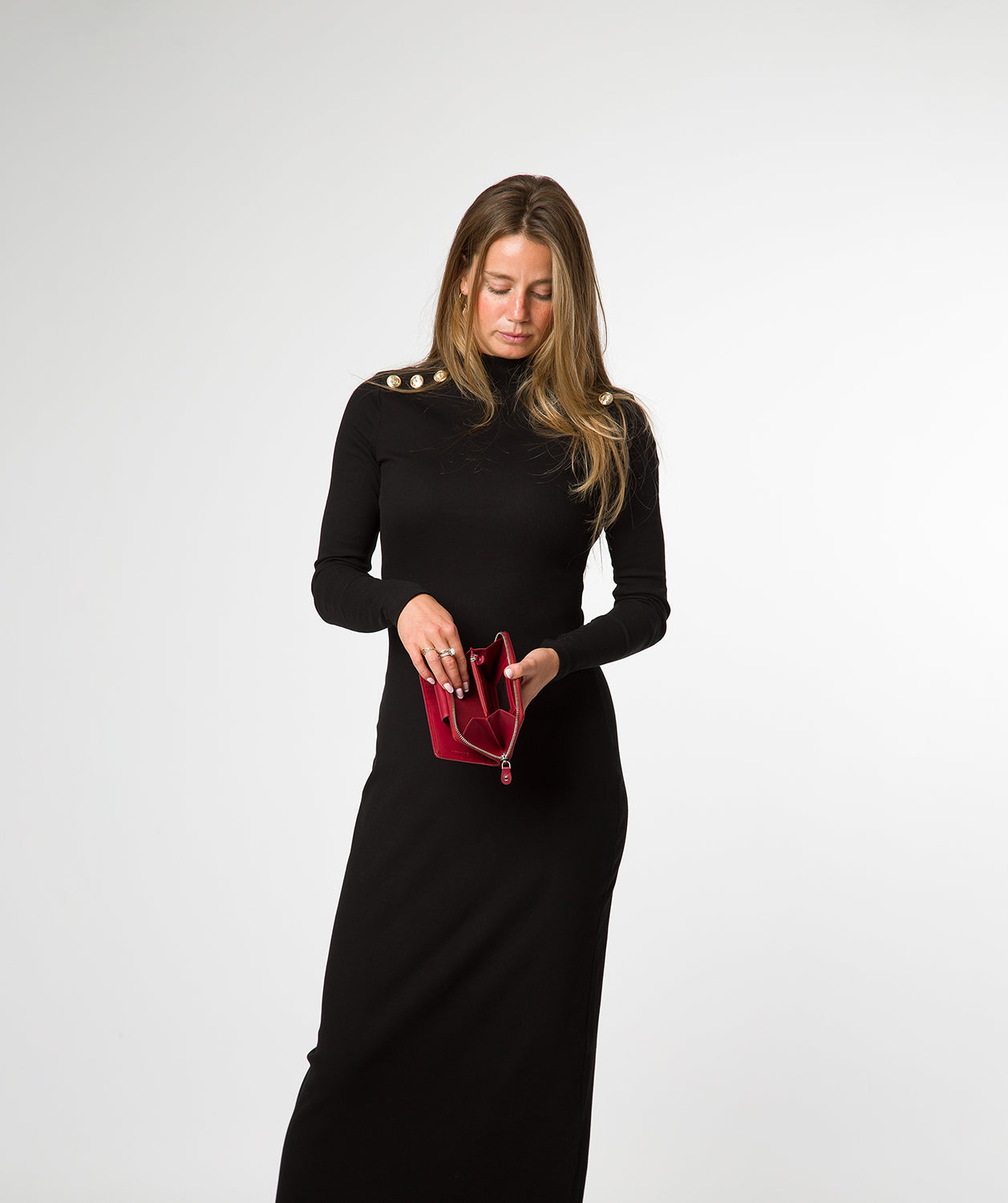 'Tara' Red Leather Purse