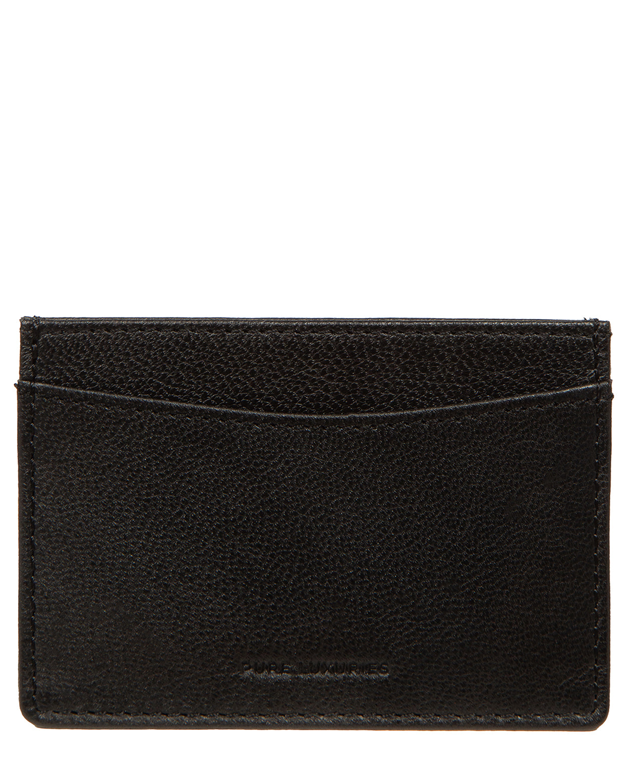 'Anna' Black Leather Card Holder