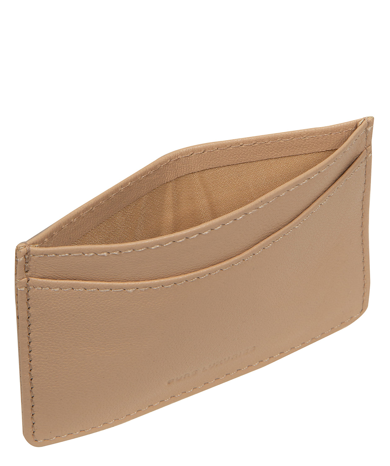 'Anna' Latte Leather Card Holder