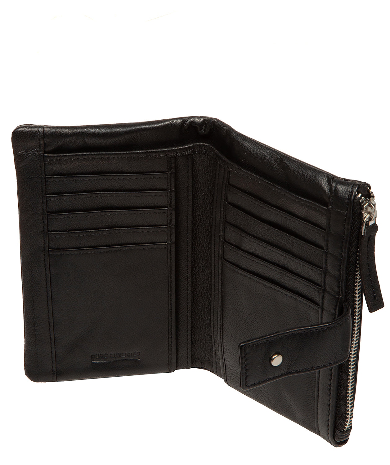 'Zaraia' Black Leather Purse