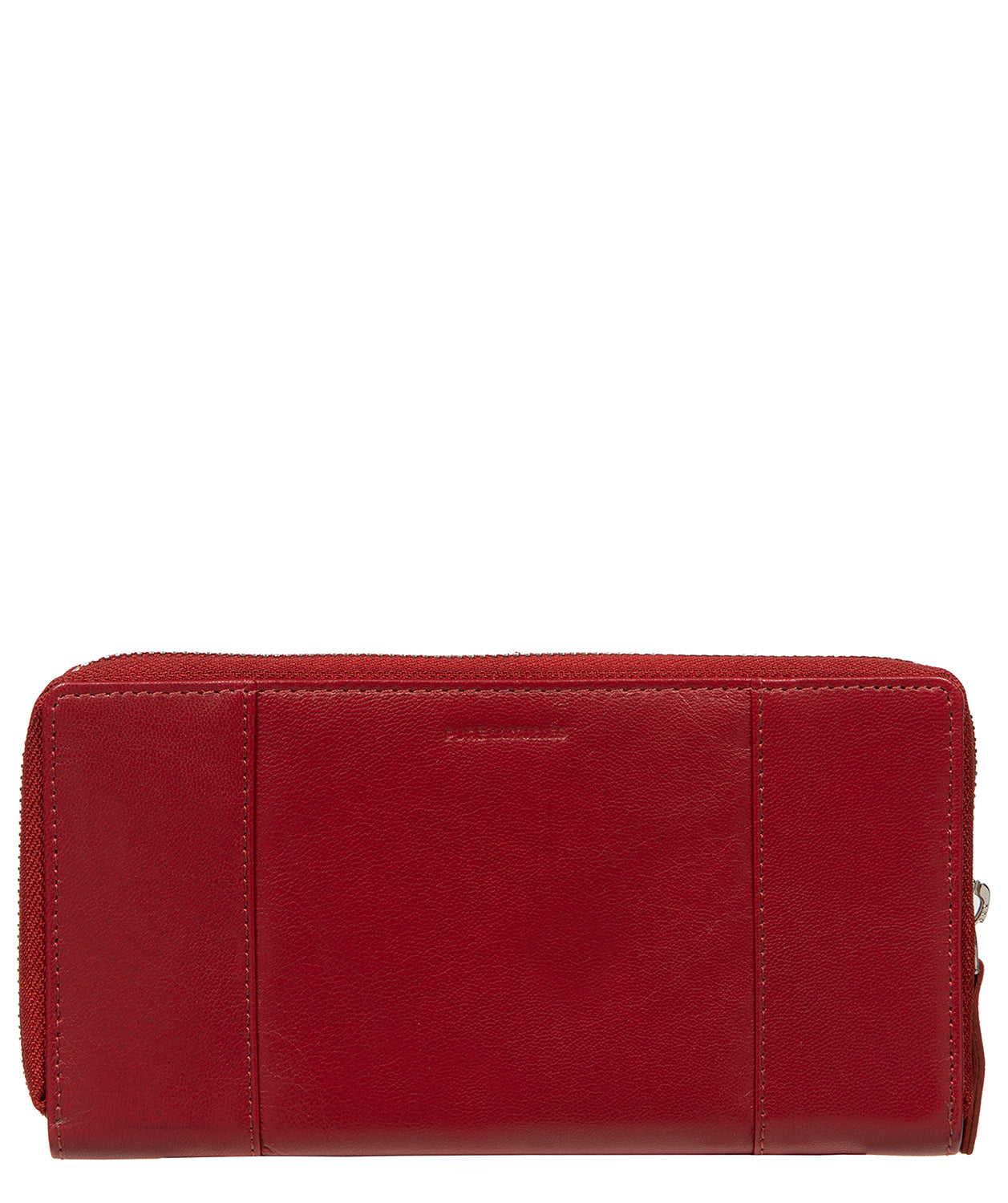 'April' Red Leather Purse