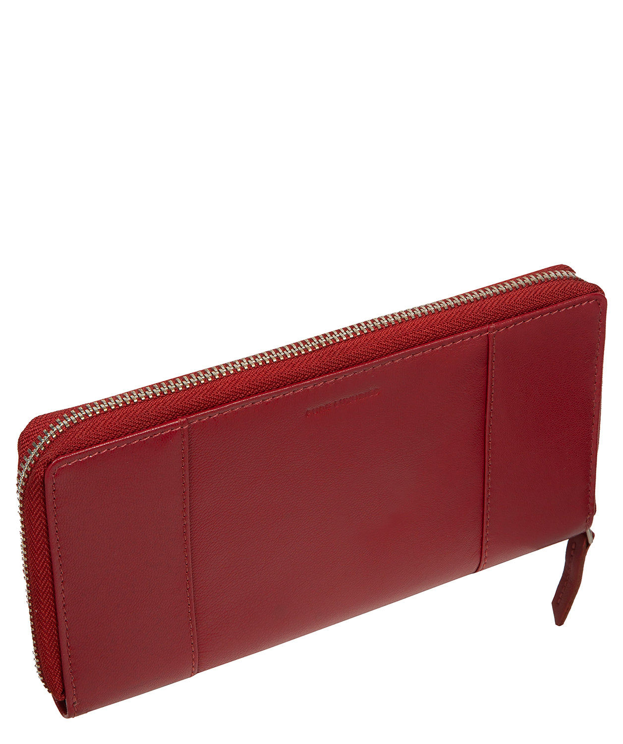 'April' Red Leather Purse