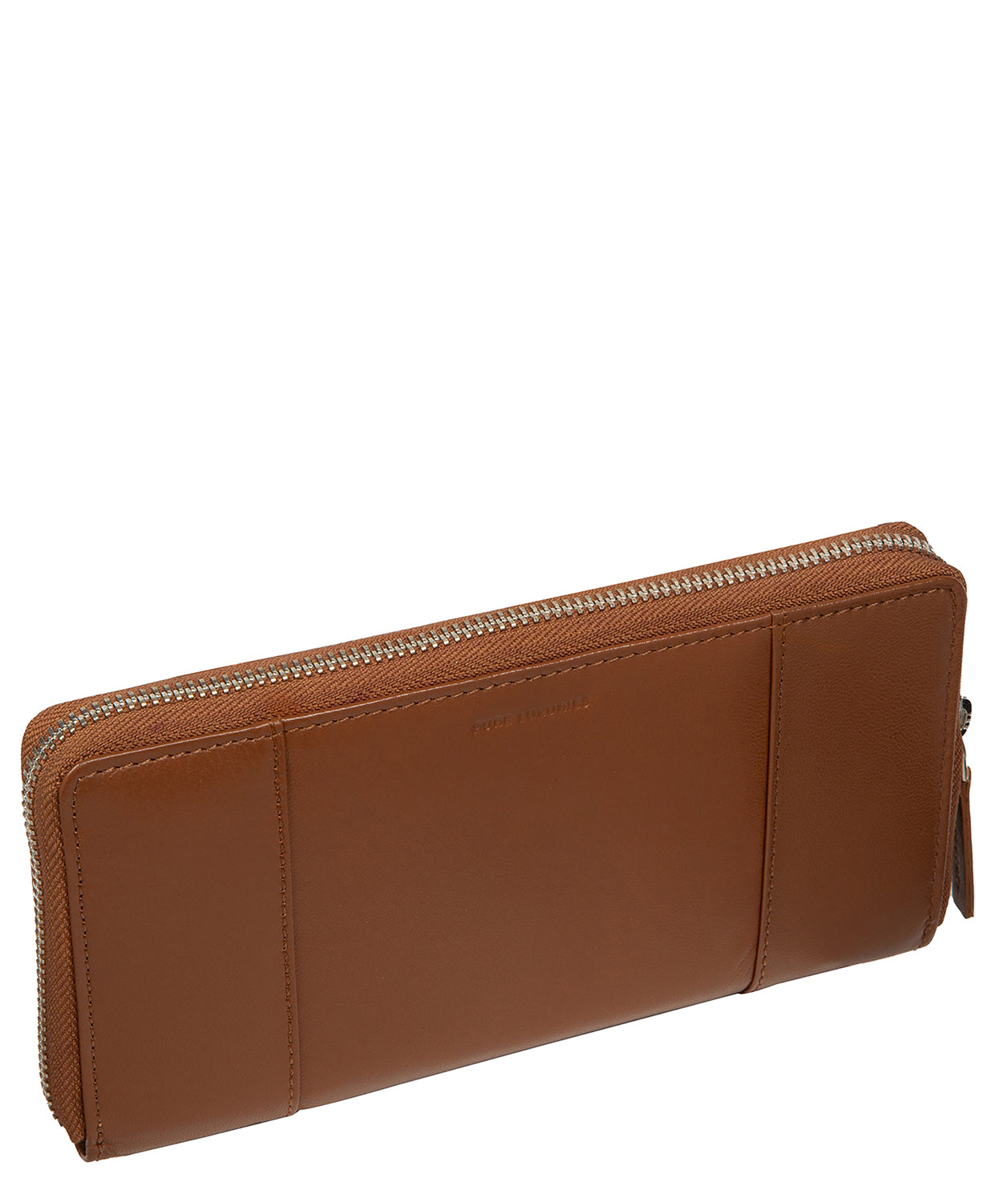 'April' Tan Leather Purse