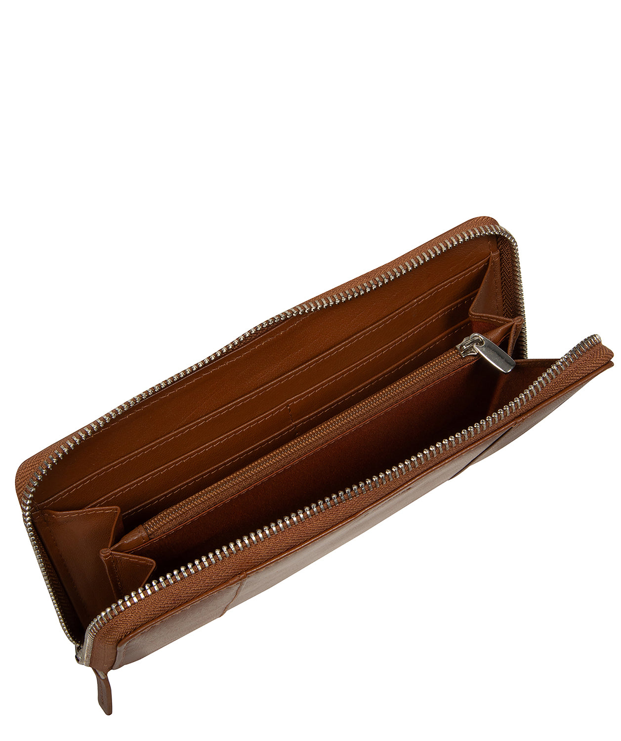 'April' Tan Leather Purse