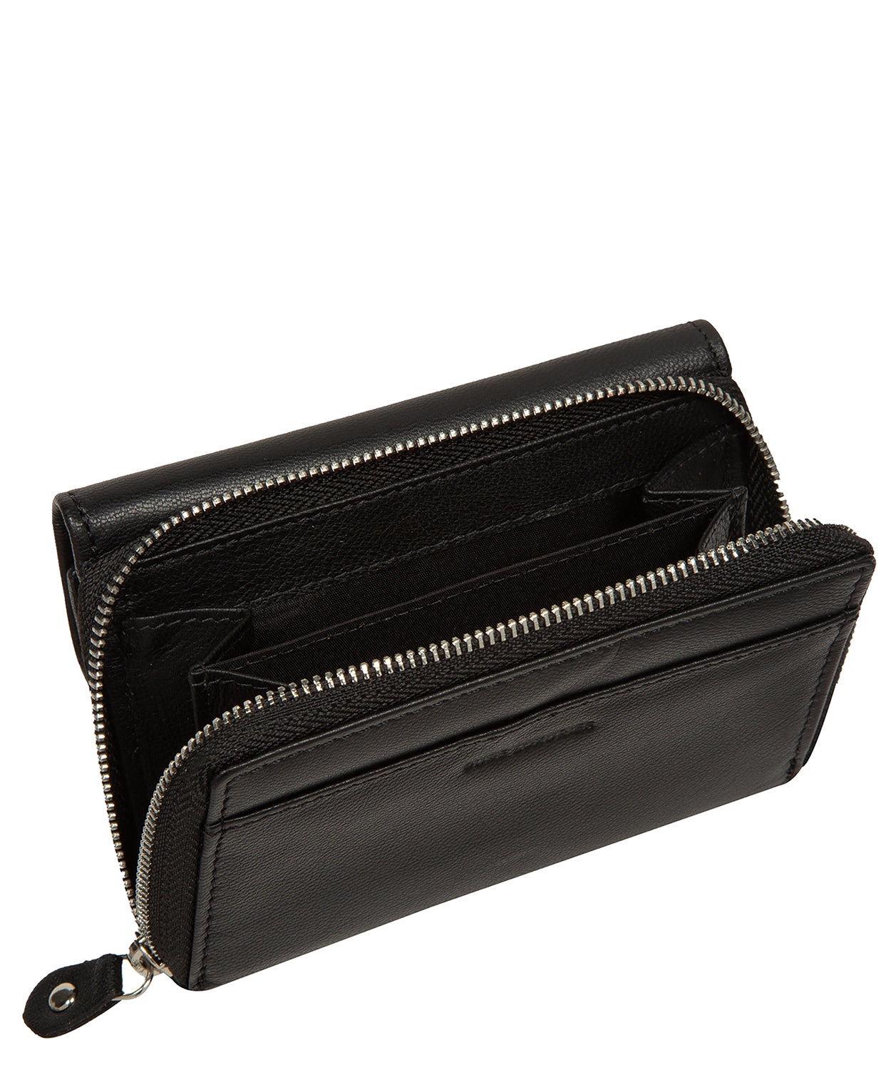 'Belle' Black Leather Purse