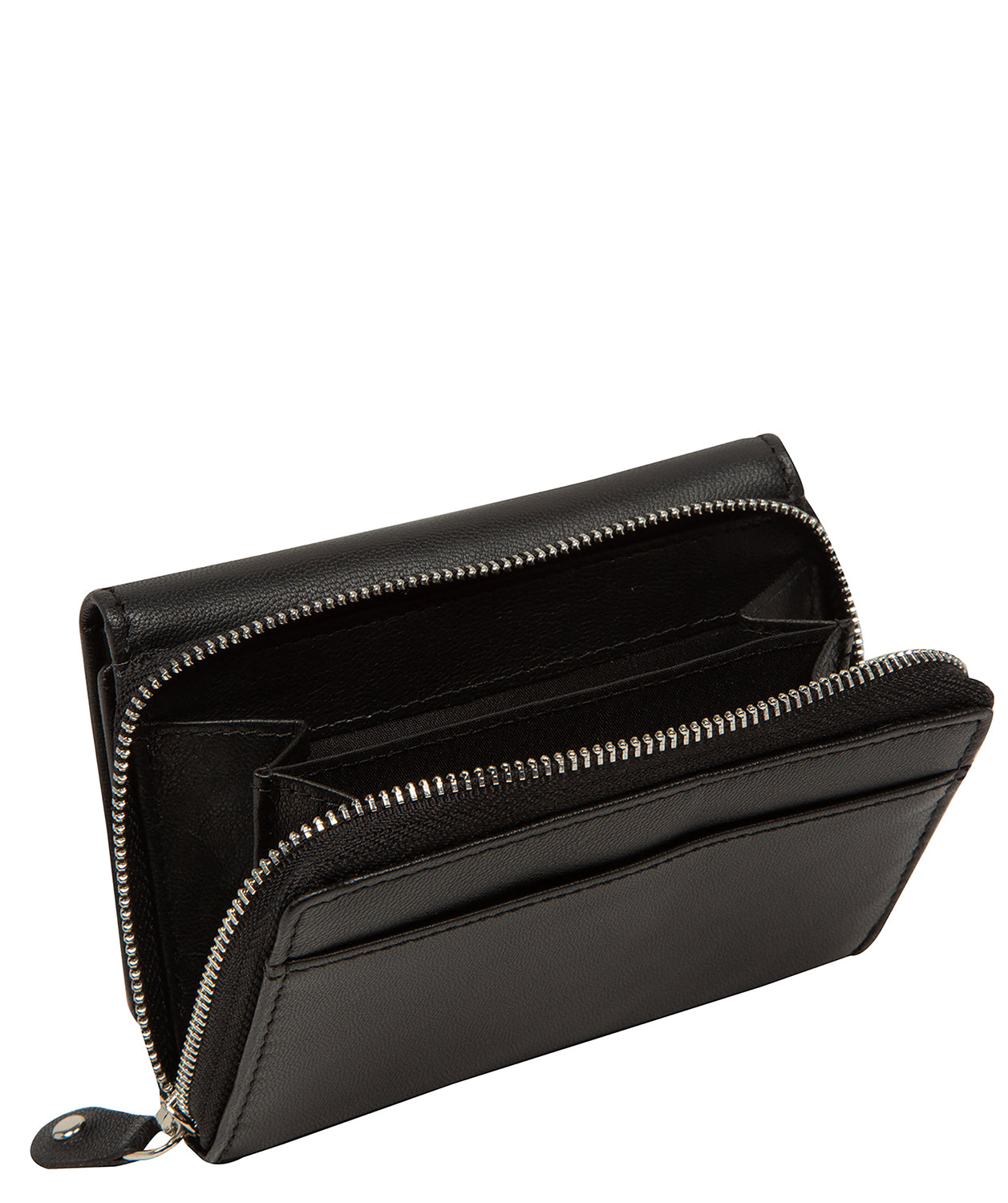 'Elise' Black Leather Purse