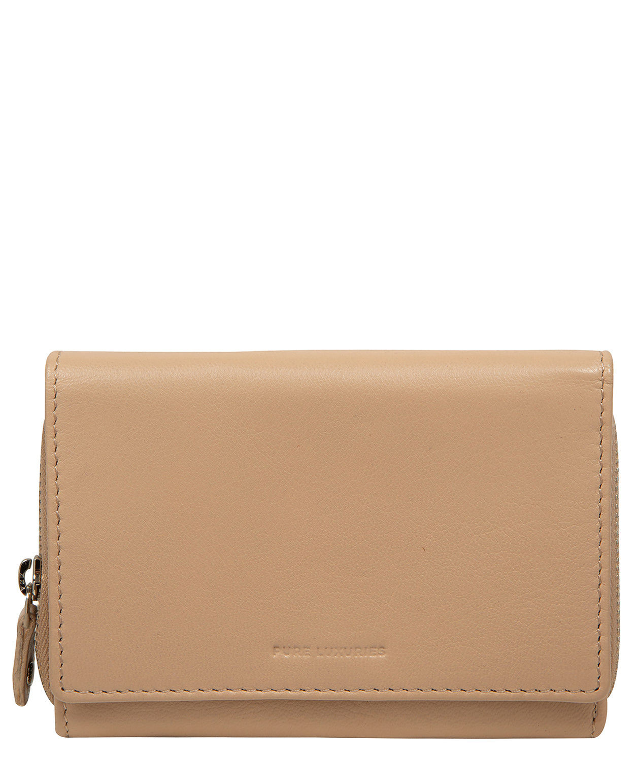 'Elise' Latte Leather Purse