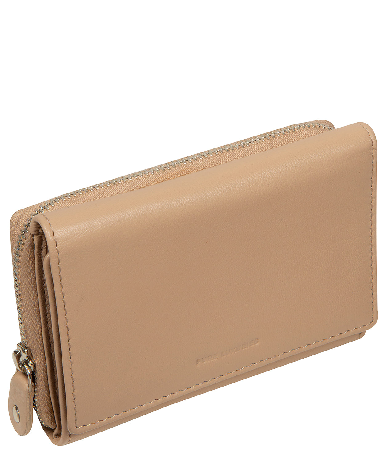 'Elise' Latte Leather Purse