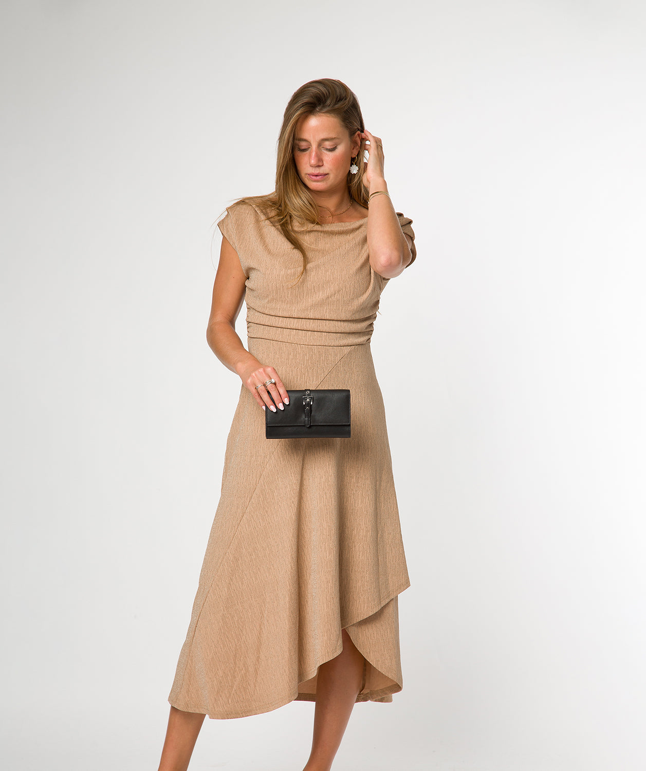 'Harriet' Black Leather Purse