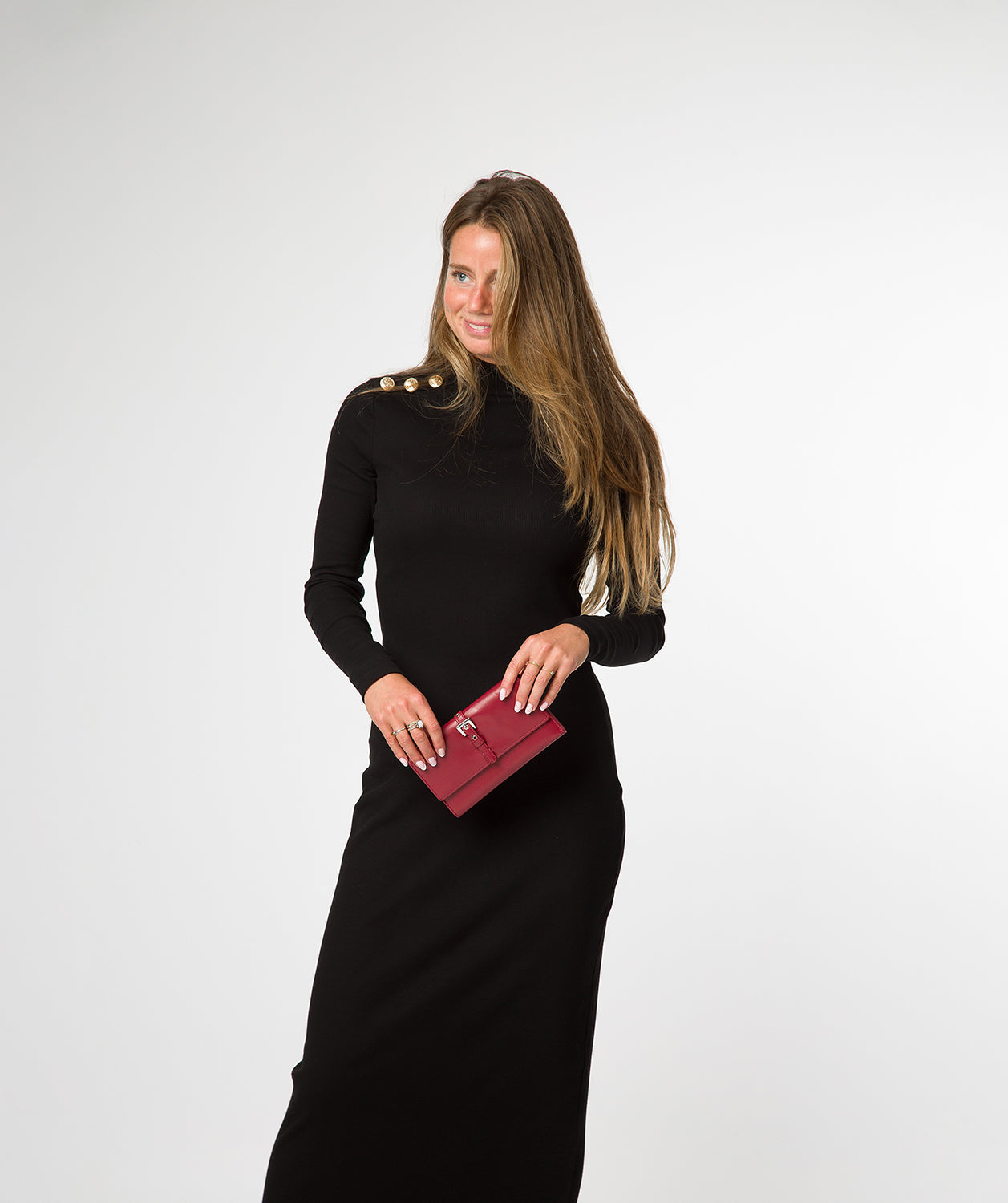 'Harriet' Red Leather Purse