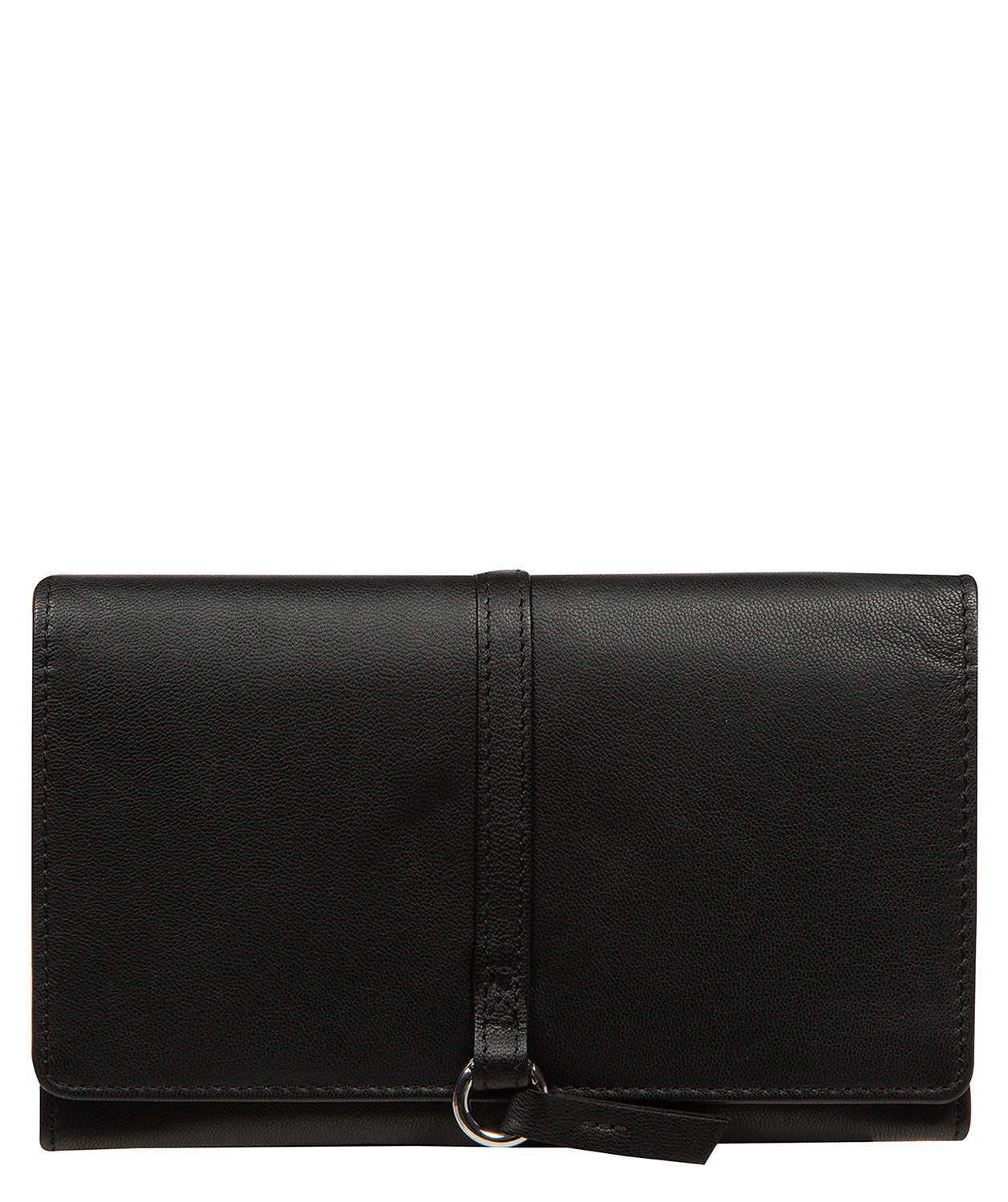 'Isla' Black Leather Purse