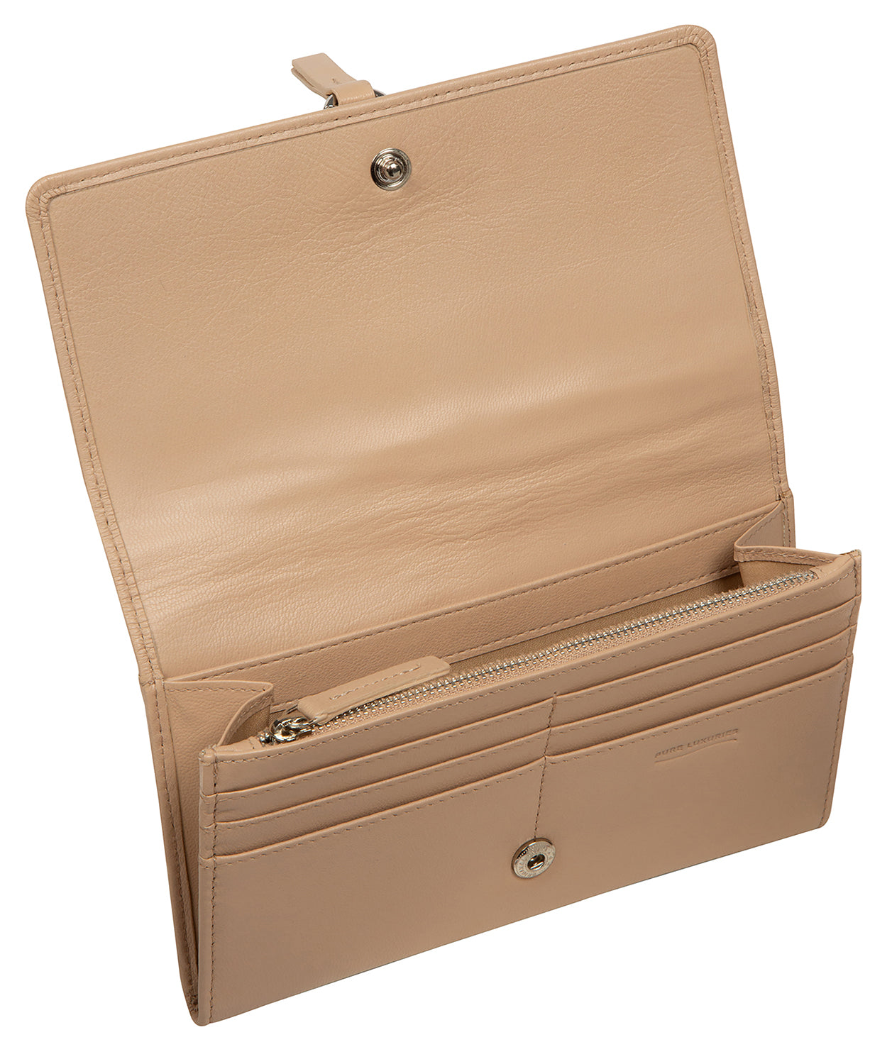 'Isla' Latte Leather Purse