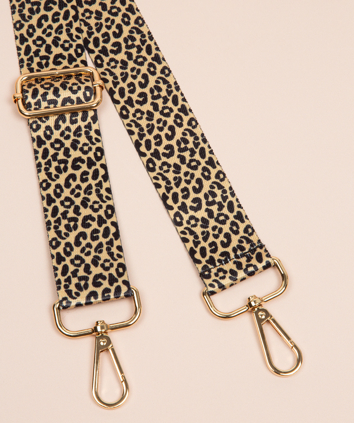 Strap Brown and Black Leopard Mix with Gold Fittings