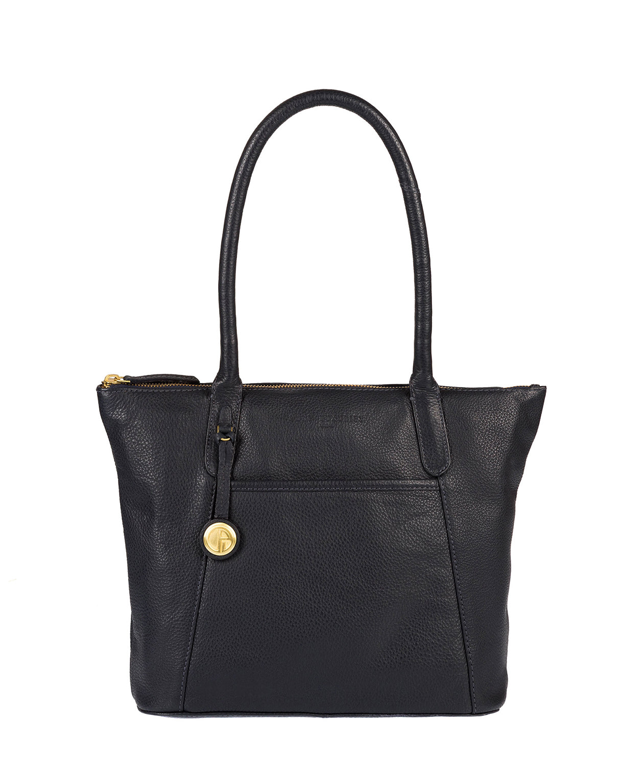 'Alnwick' Navy & Gold-Coloured Detail Small Tote