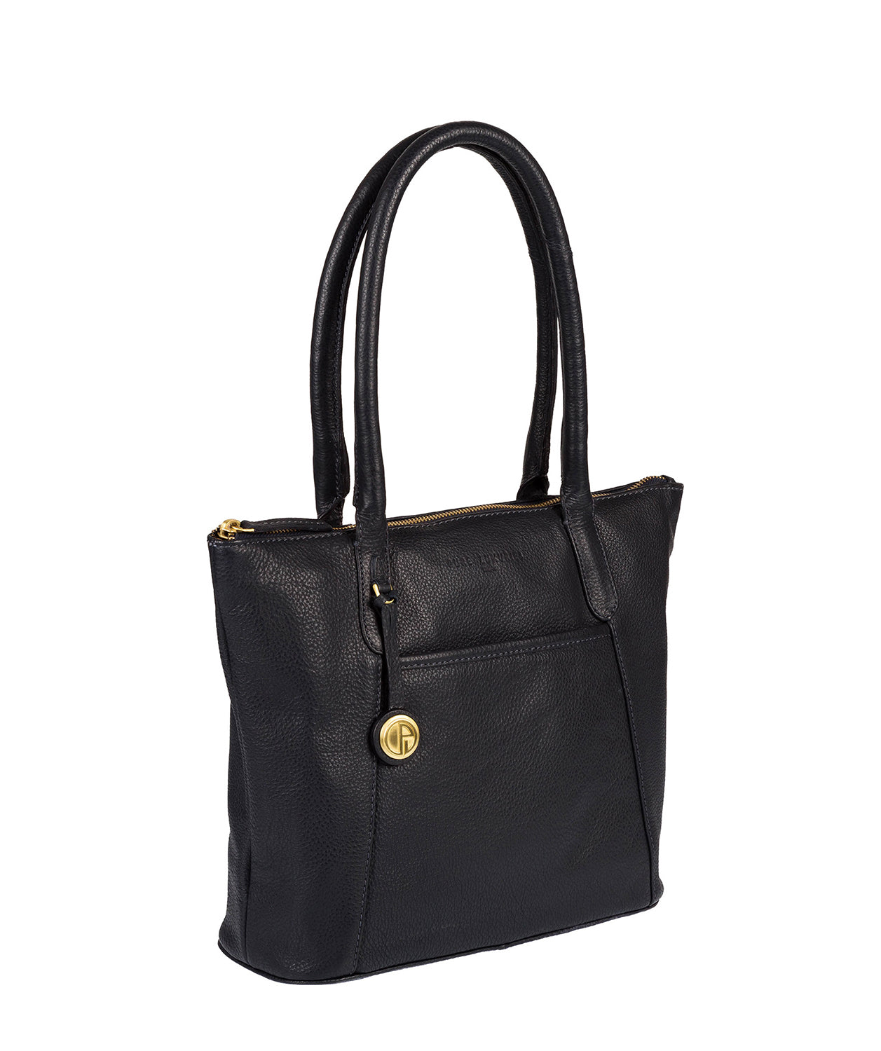 'Alnwick' Navy & Gold-Coloured Detail Small Tote