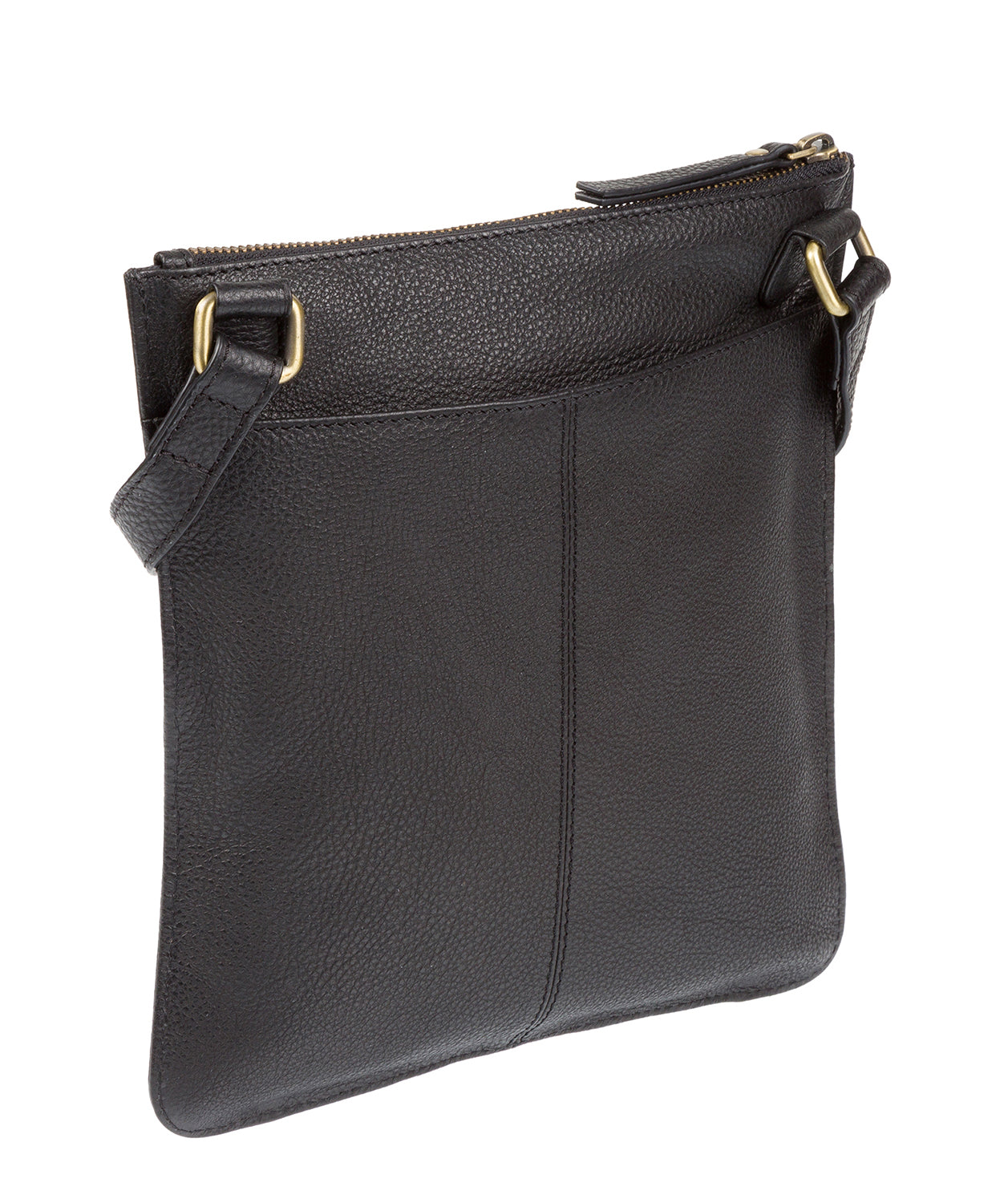 'Topaz' Black Leather Cross Body Bag