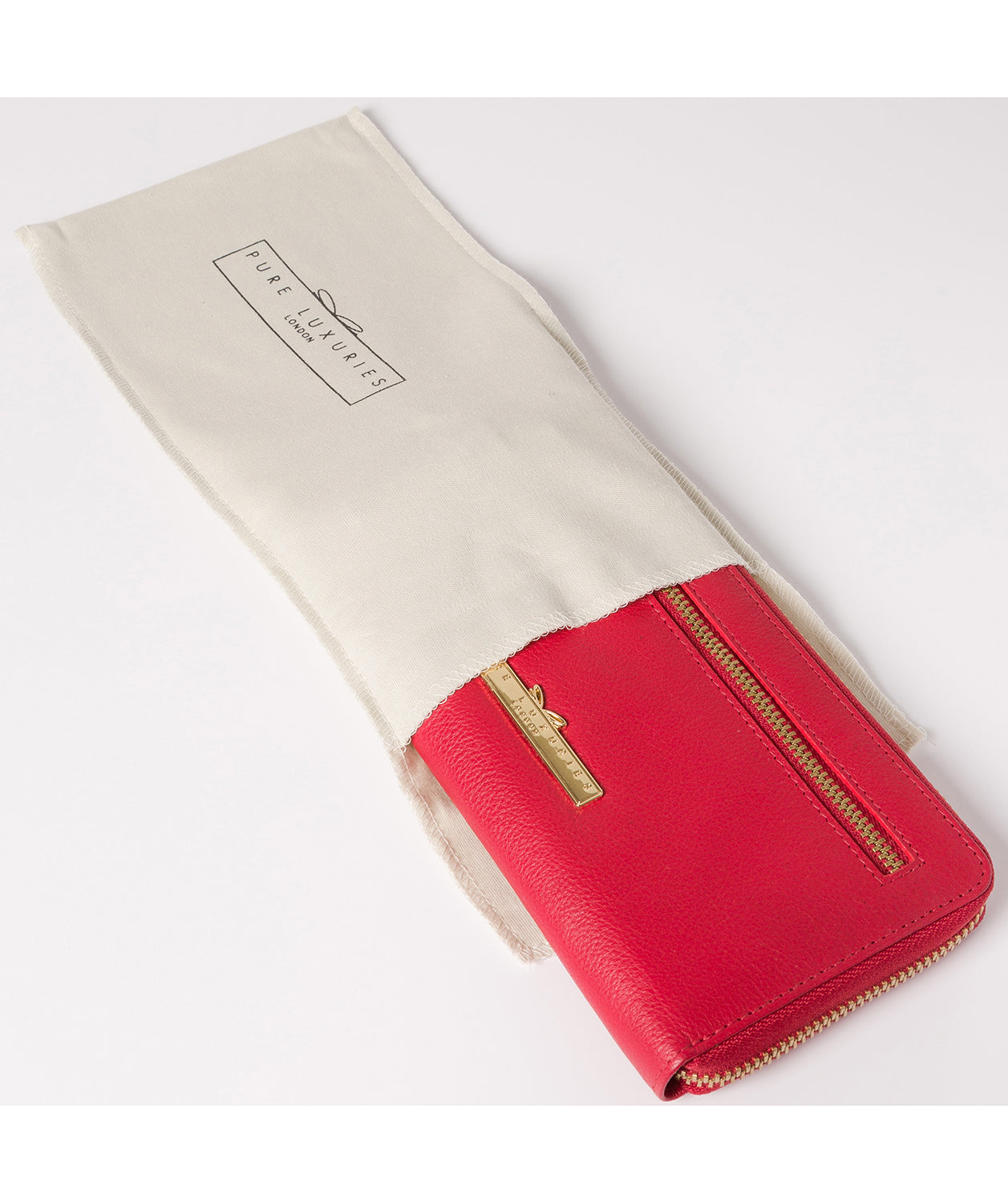 'Starling' Barbados Cherry Leather Bi-Fold Purse