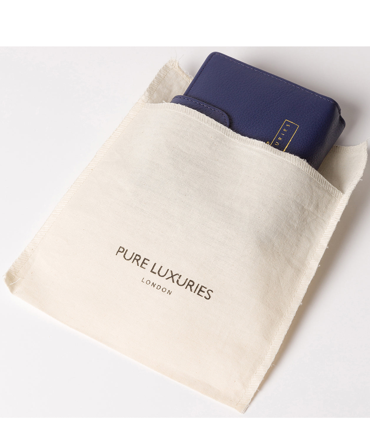 'Maple' Cobalt Blue Leather RFID Purse