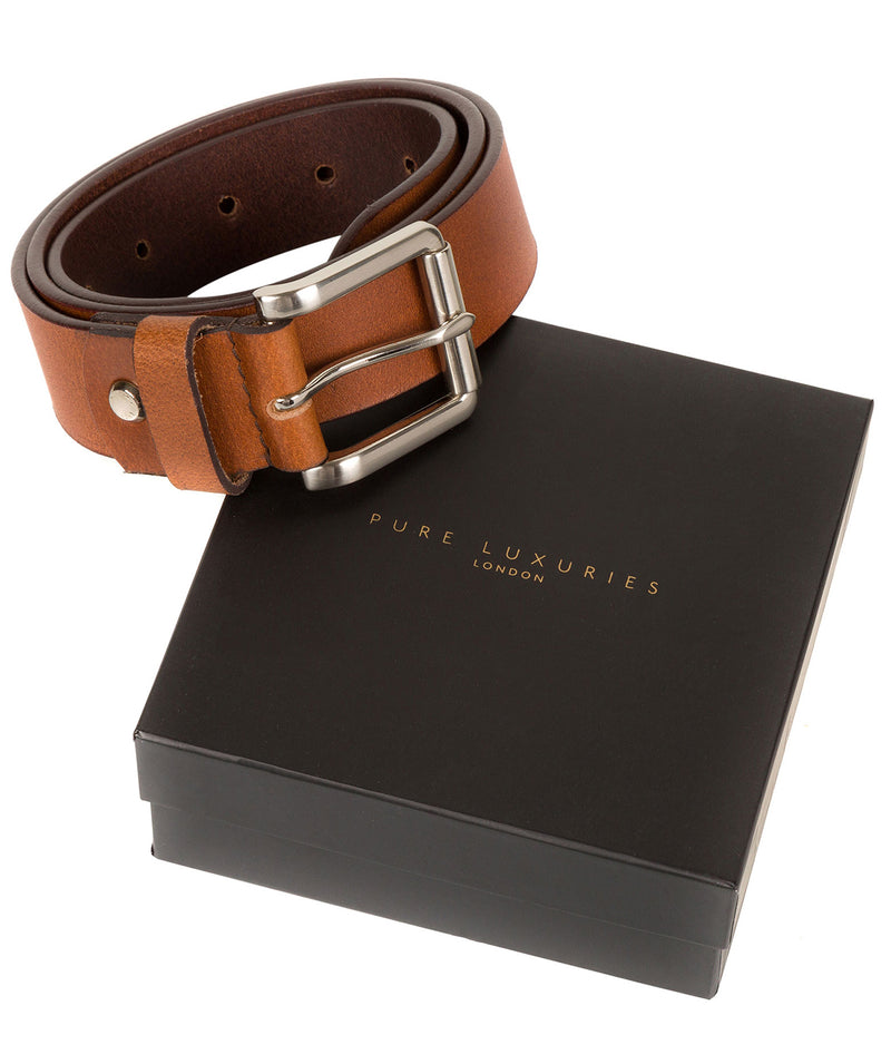 Tan Pure Luxuries Leather Men's Belt