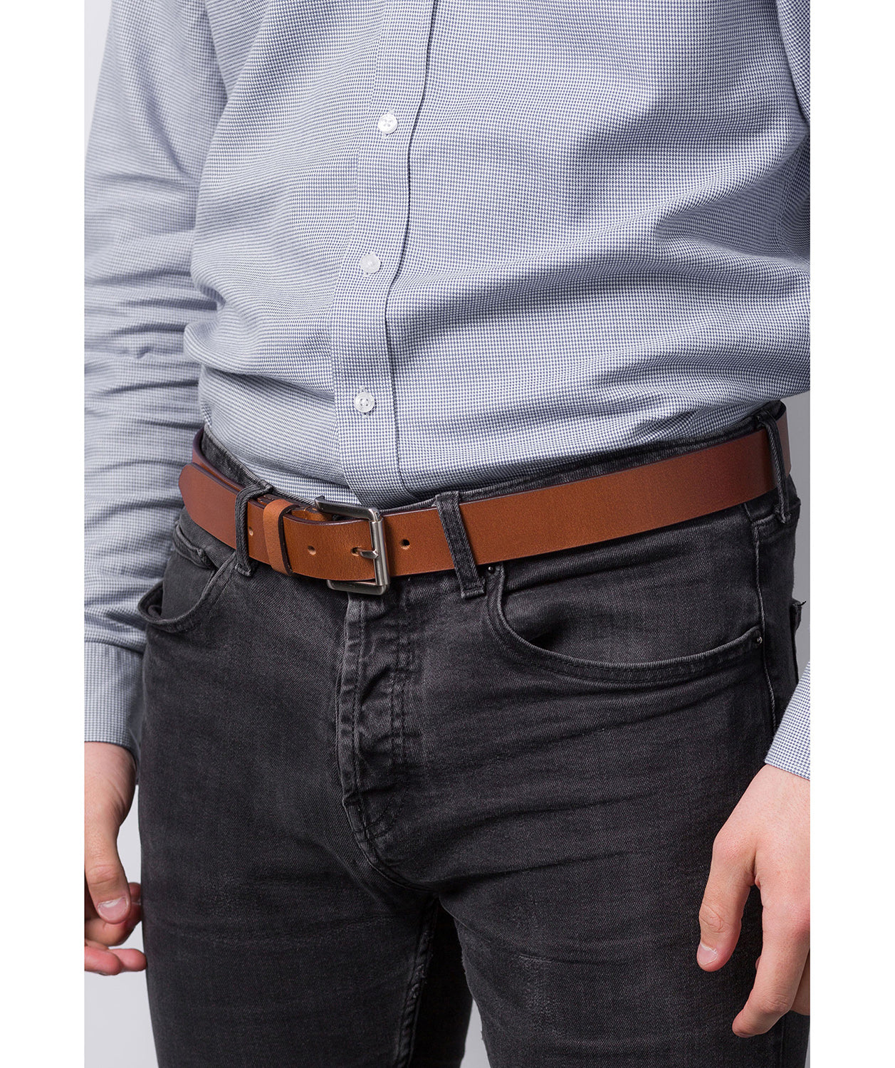 Tan Pure Luxuries Leather Men's Belt